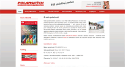 Desktop Screenshot of polanskych.cz